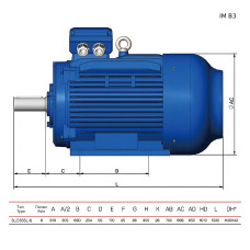 Асинхронний електродвигун 3LC-355L-6