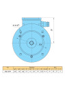 1.5 kW asynchronous electric motor ABE 90P4