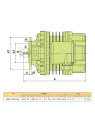 0.25 kW AC electric motor AKKE 1608-6 Ex