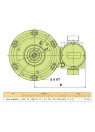0.37 kW AC electric motor AKKE 1608КB6 Ex