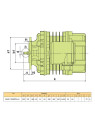 0.75 kW AC electric motor AKKE 1608KP4 Ex