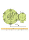 0.55 kW AC electric motor AKKE 1608P6 Ex