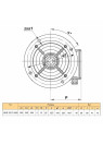Asynchronous electric motor BKE 3317-24/6