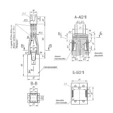 Електрографітна щітка ЕГ74 2/12.5х32х58/ К12-3