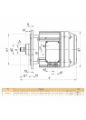 2.3 kW asynchronous electric motor КЕ 1608-4