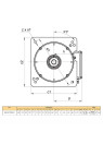 Asynchronous electric motor KE 3517M24/6