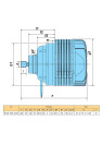 Asynchronous electric motor KGSE 1405-12/4S