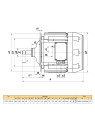 1.5 kW asynchronous electric motor KGSE1608-6