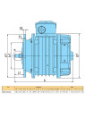 120 W asynchronous electric motor KKE1204-6A