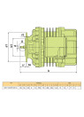 Asynchronous electric motor KKE 1404KP12/4 Ex