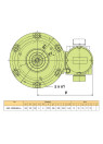 370W AC electric motor KKE 1608KB6 Ex
