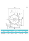 0.12 kW asynchronous electric motor MA 63B-6B