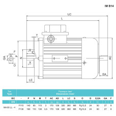 Асинхронний електродвигун МА 90L-2