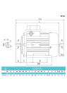 0.75 kW asynchronous electric motor MA 90S-6