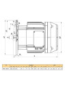2.3 kW asynchronous electric motor MKE 1608-4