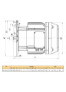 Asynchronous electric motor MKE 2612-24/4