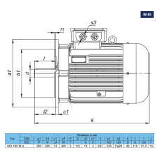 Асинхронний електродвигун МО 160 М-4 В5 380/220 S1 F IP54
