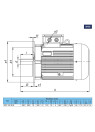 11 kW asynchronous electric motor MO 160 M-8