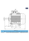 7.5 kW asynchronous electric motor MO 160 S-8