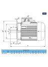 30 kW asynchronous electric motor MO 180 M-4