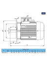 15 kW asynchronous electric motor MOM 180 L-6