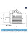 18.5kW asynchronous electric motor MOM200LM-6