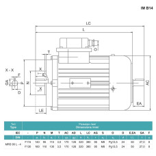 Асинхронний електродвигун МRS 90L-4