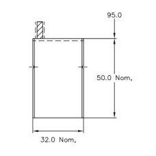 Електрографітна щітка SA45 16х32х50 CL09E