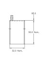 Электрографитовая щетка SA45 16х32х50 CL09E