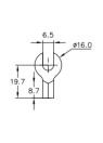Электрографитовая щетка SA45 16х32х50 CL09E