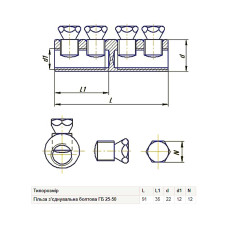 Гільза гвинтова TJ 25-50