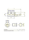 Mechanical lugs with shear heads bolts TL 150-240